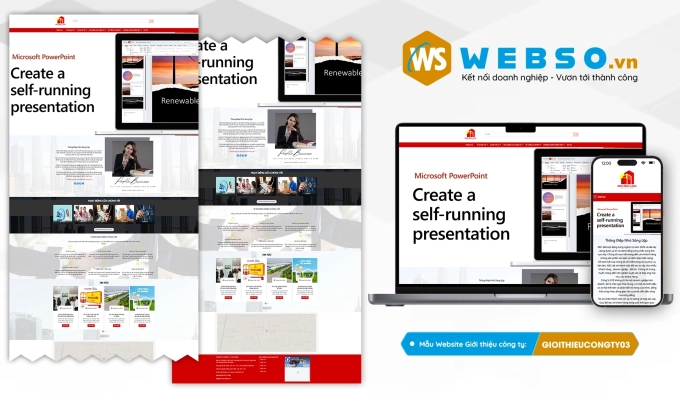 Mẫu website Giới Thiệu Công Ty 03