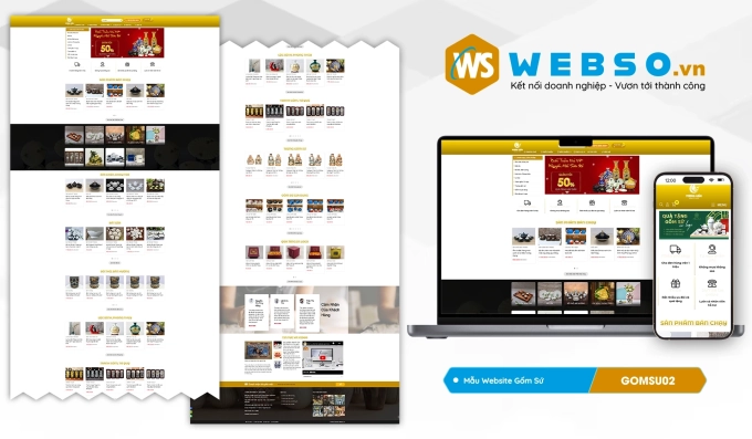 Mẫu website Gốm Sứ 02