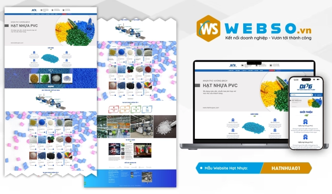 Mẫu website Hạt Nhựa 01