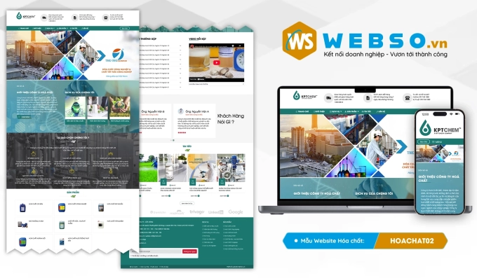Mẫu website Hóa Chất 02