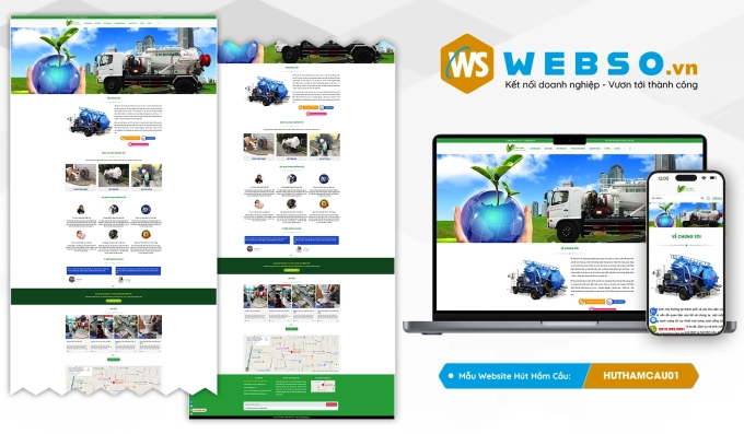 Mẫu website Hút Hầm Cầu, Thông Cống Nghẹt 01