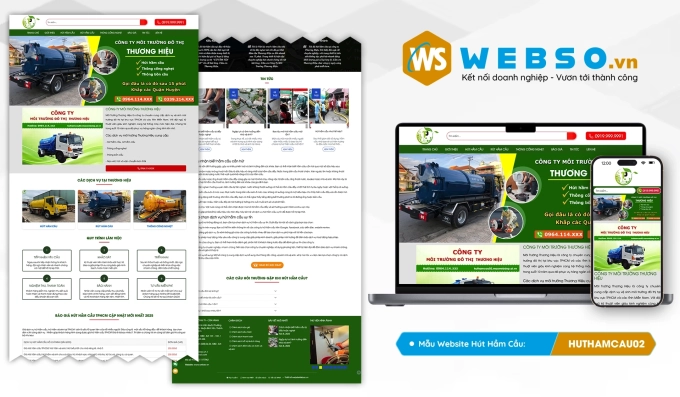 Mẫu website Hút Hầm Cầu, Thông Cống Nghẹt 02