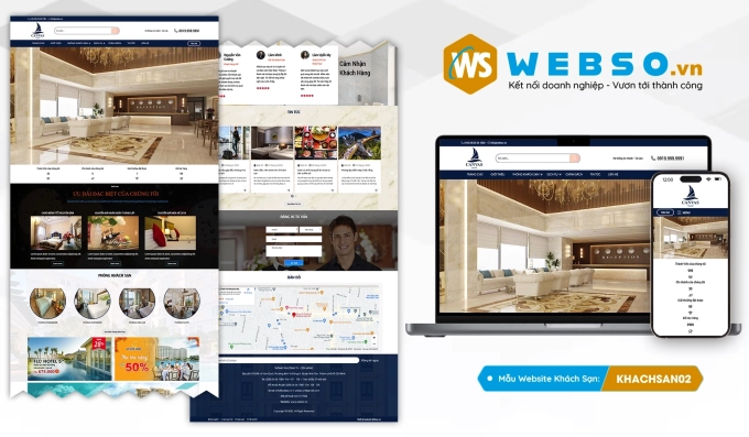 Mẫu website Khách Sạn 02