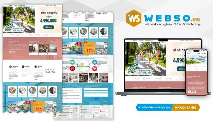 Mẫu website Khách Sạn 03
