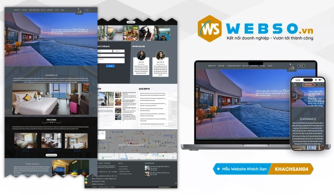Mẫu website Khách Sạn 04