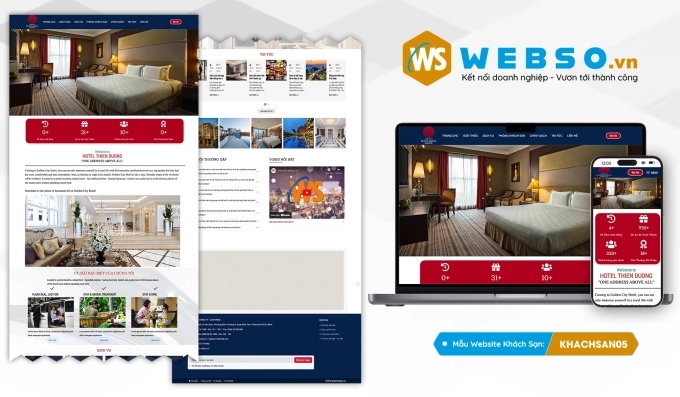 Mẫu website Khách Sạn 05