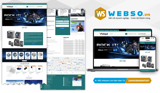 Mẫu website Linh Kiện Điện Tử 01