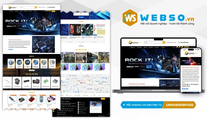 Mẫu website Linh Kiện Điện Tử 02