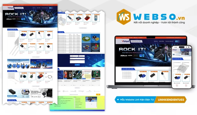Mẫu website Linh Kiện Điện Tử 03