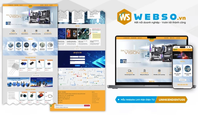 Mẫu website Linh Kiện Điện Tử 05