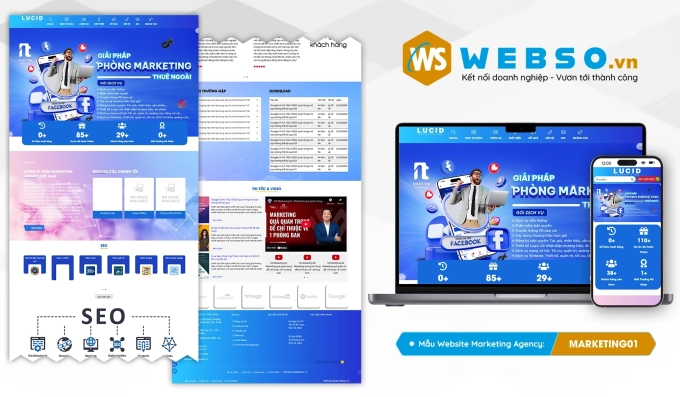 Mẫu website Marketing Agency 01