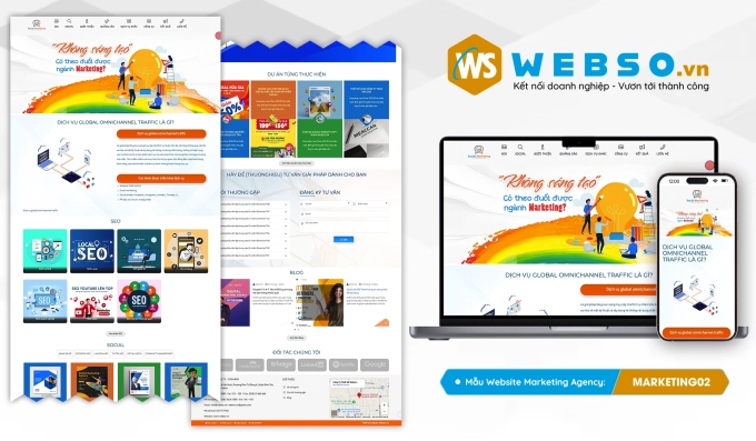 Mẫu website Marketing Agency 02