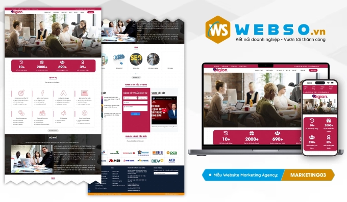 Mẫu website Marketing Agency 03