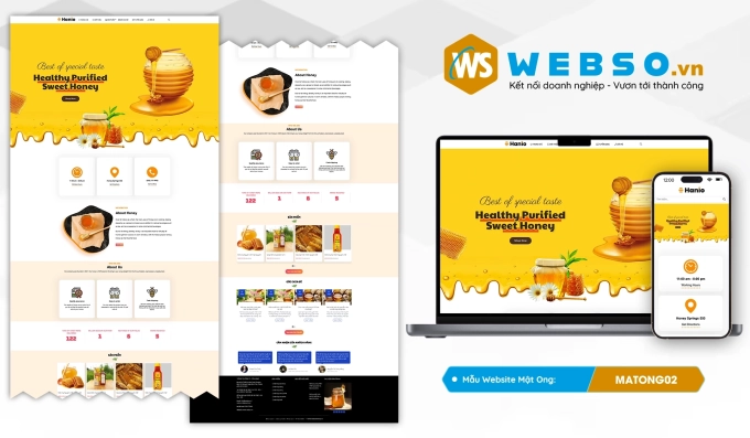 Mẫu website Mật Ong 02