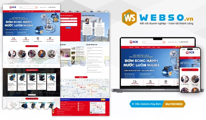 Mẫu website Máy Bơm 02