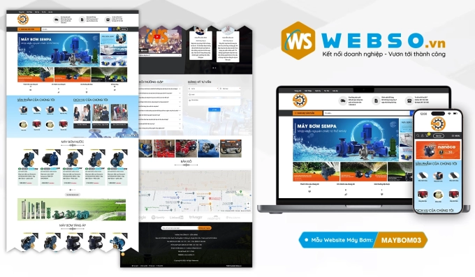 Mẫu website Máy Bơm 03
