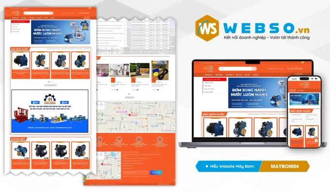 Mẫu website Máy Bơm 04