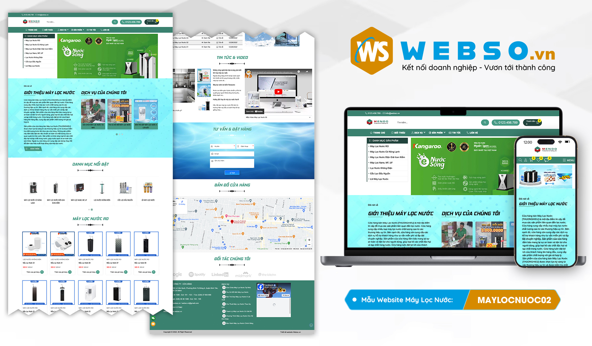 Mẫu website Máy Lọc Nước 02