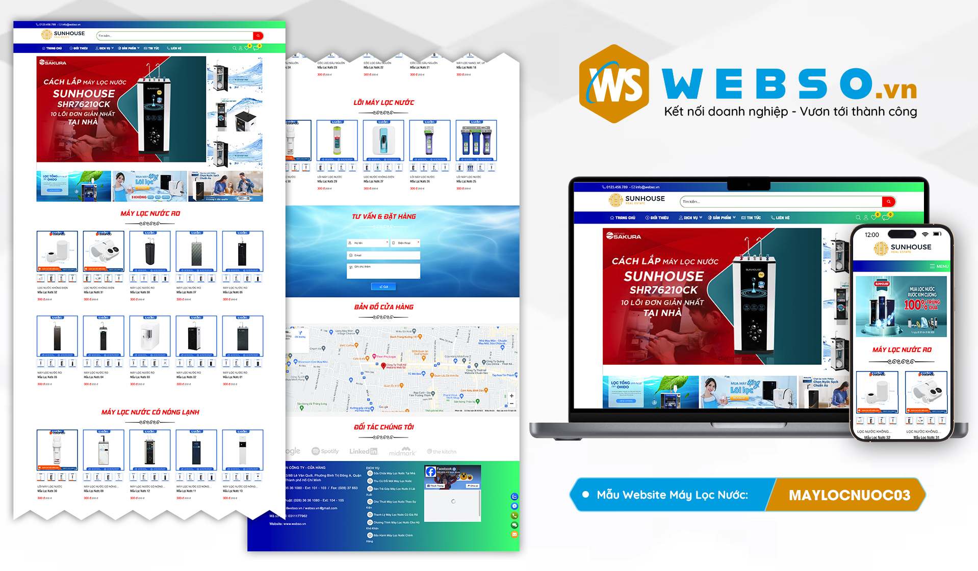Mẫu website Máy Lọc Nước 03
