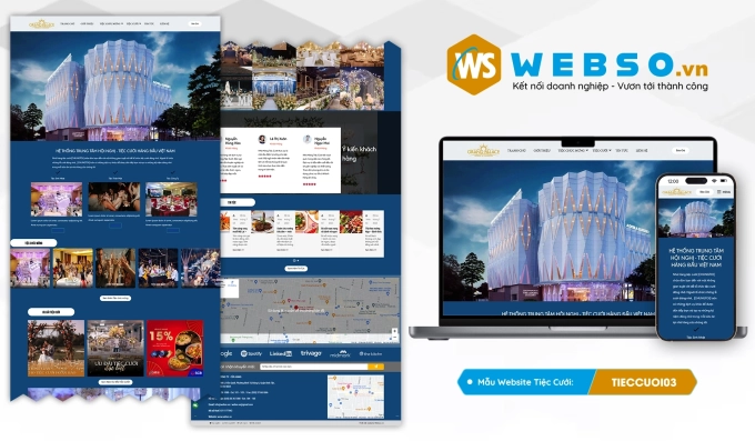 Mẫu website Nhà Hàng Tiệc Cưới 03