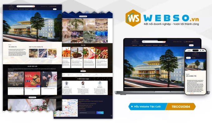 Mẫu website Nhà Hàng Tiệc Cưới 04