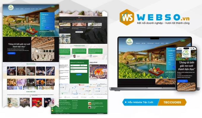 Mẫu website Nhà Hàng Tiệc Cưới 05