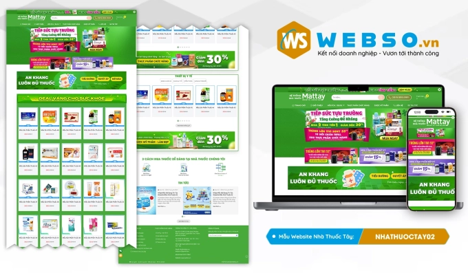 Mẫu website Nhà Thuốc Tây 02