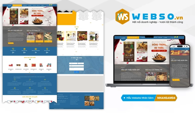 Mẫu website Nhân Sâm 04