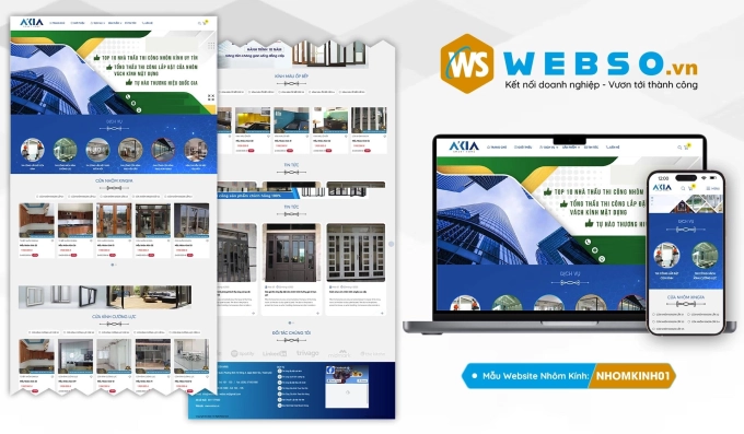 Mẫu website Nhôm Kính 01