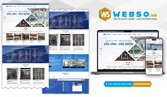 Mẫu website Nhôm Kính 02