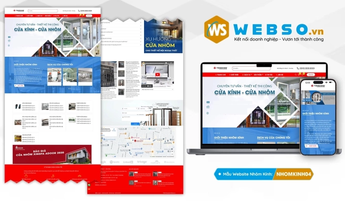 Mẫu website Nhôm Kính 04