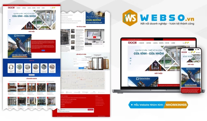 Mẫu website Nhôm Kính 05