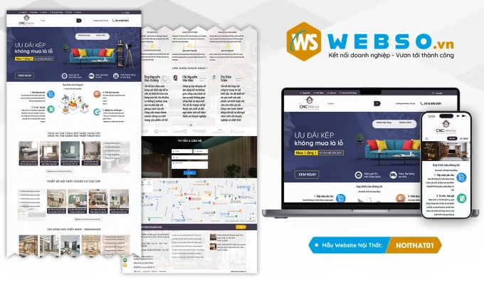 Mẫu website Nội Thất 01