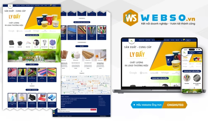 Mẫu website Ống Hút 03