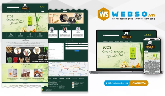 Mẫu website Ống Hút 04