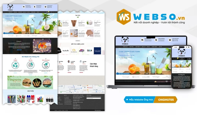 Mẫu website Ống Hút 05