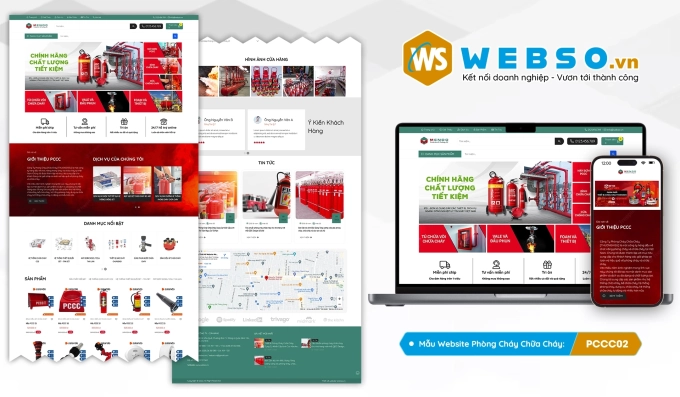 Mẫu website Pccc 02