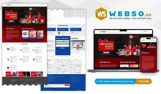 Mẫu website Pccc 03