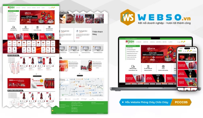 Mẫu website Pccc 05