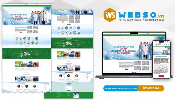 Mẫu website Phòng Khám Đa Khoa 01