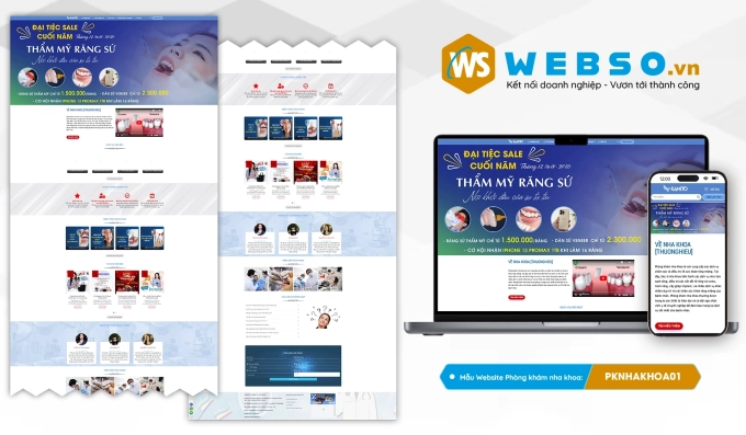 Mẫu website Phòng Khám Nha Khoa 01