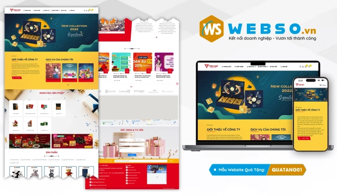 Mẫu website Quà Tặng 01