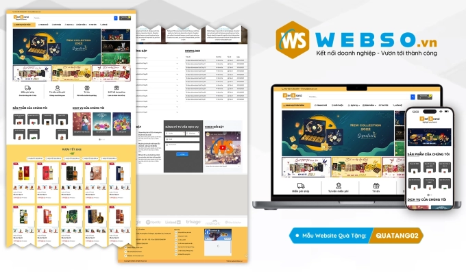 Mẫu website Quà Tặng 02