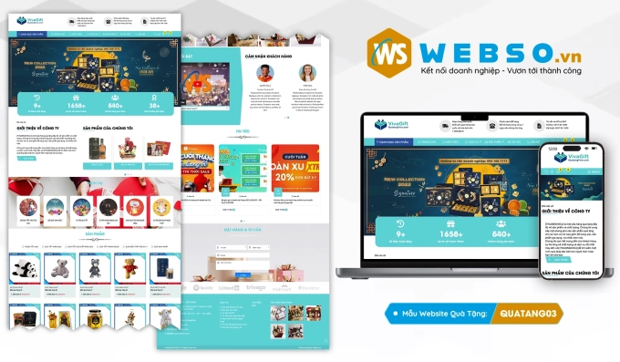 Mẫu website Quà Tặng 03