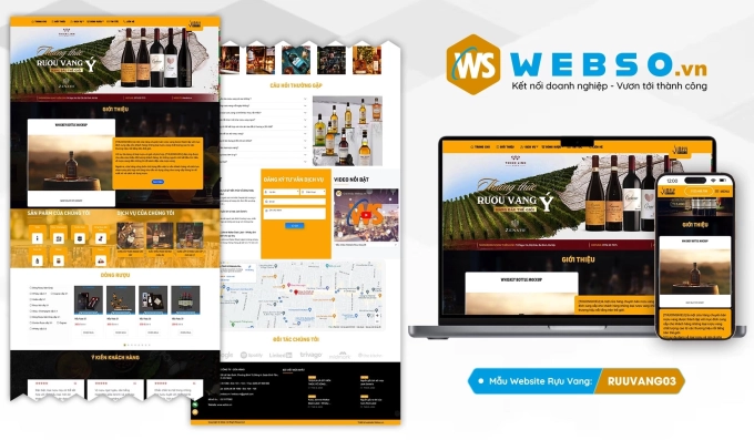 Mẫu website Rựu Vang 03