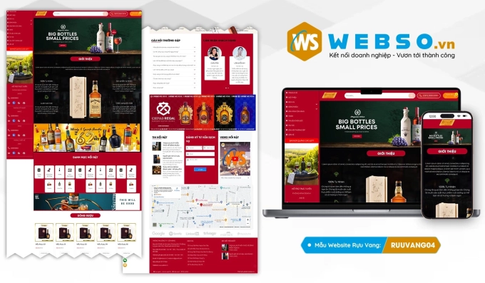 Mẫu website Rựu Vang 04