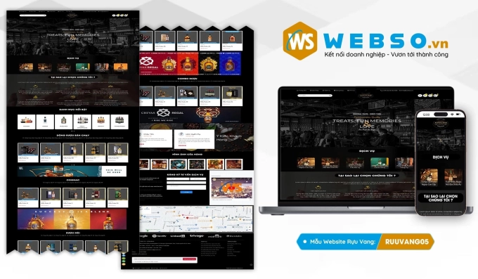 Mẫu website Rựu Vang 05