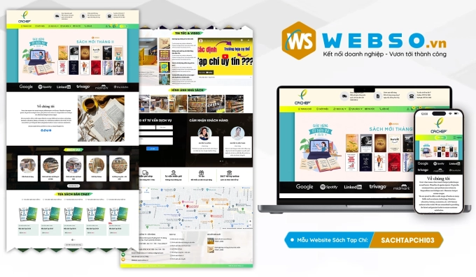 Mẫu website Sách - Tạp Chí 03