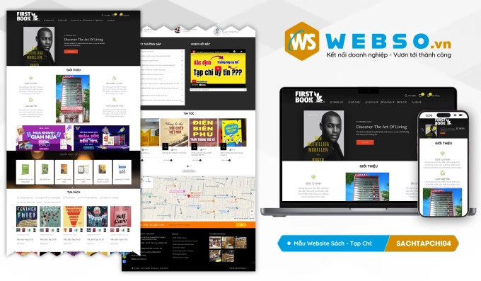 Mẫu website Sách - Tạp Chí 04