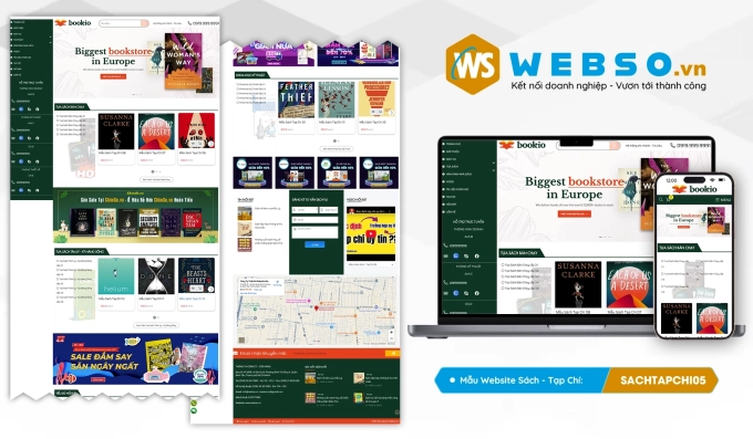 Mẫu website Sách - Tạp Chí 05